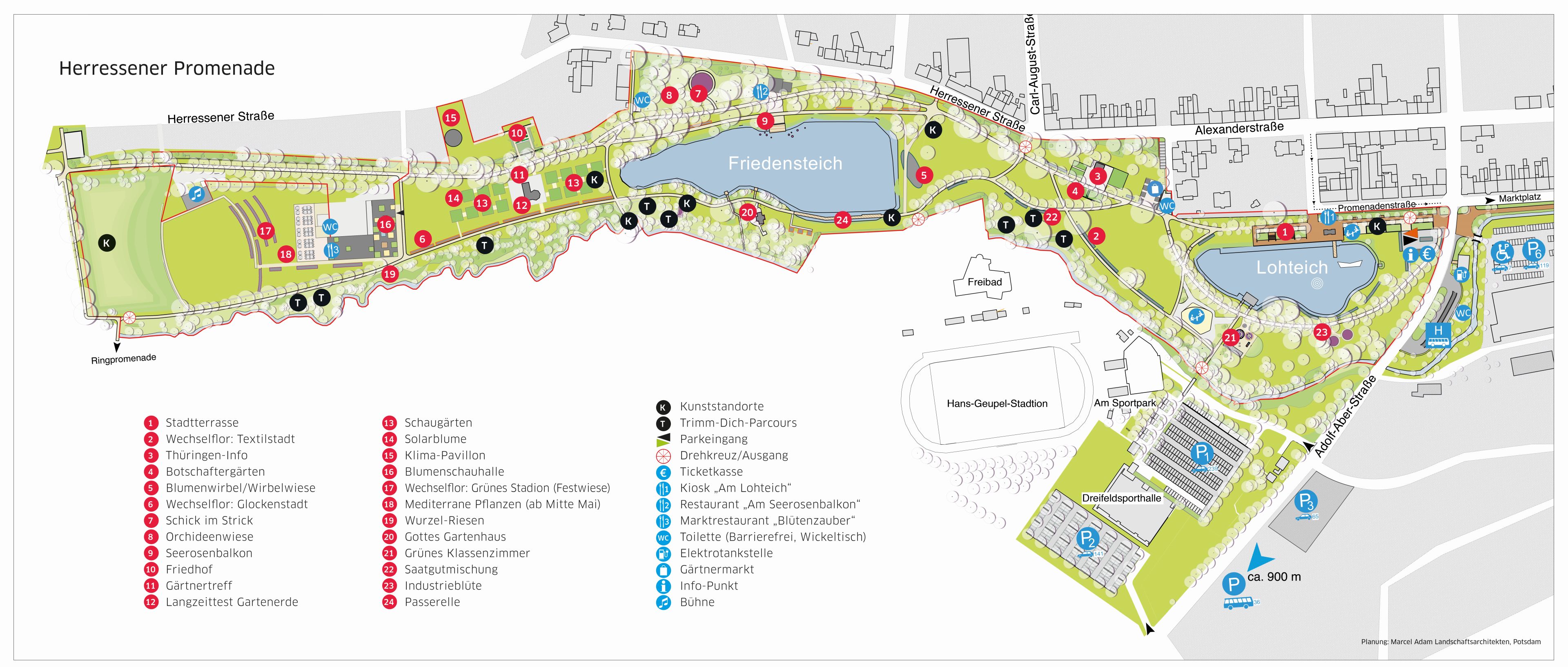 Plan Herressener Promenade