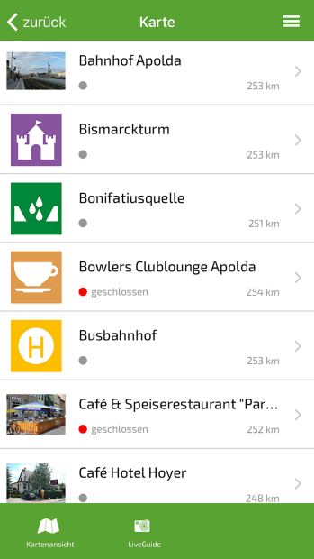 Screenshot: Apolda App Ortsplan