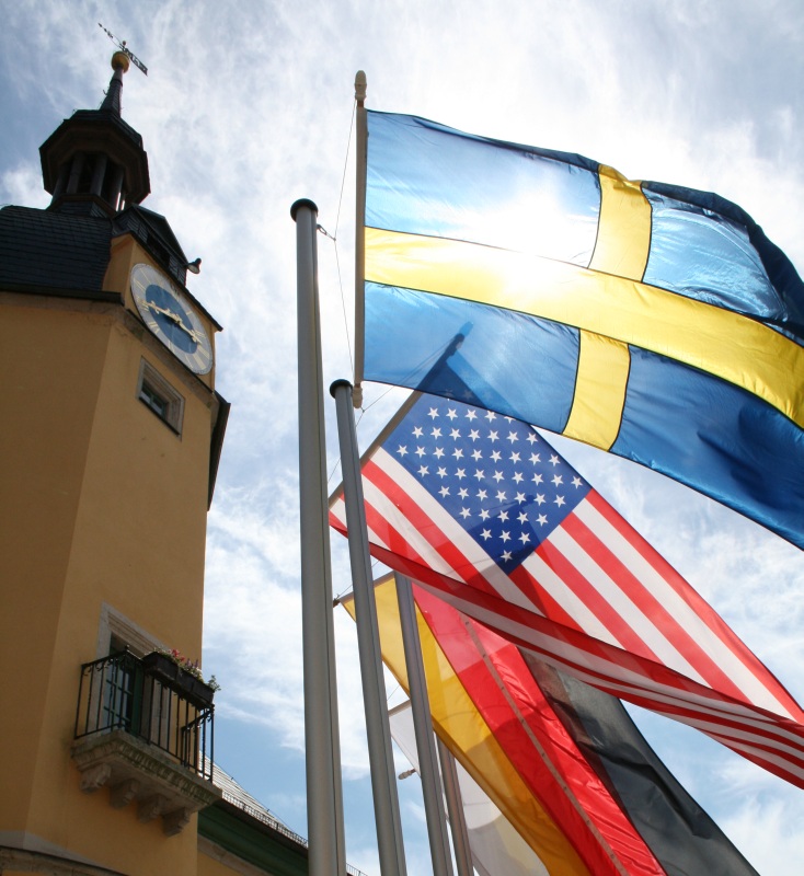 Flaggen der Länder der Partnerschaftsstädte Flaggen der Länder der Partnerschaftsstädte