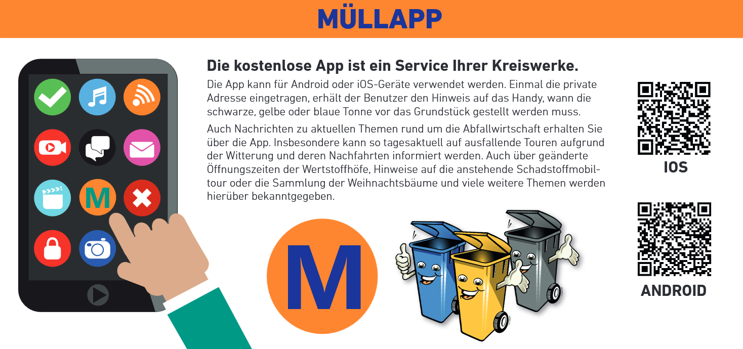 Die Müllapp für Ihr Handy