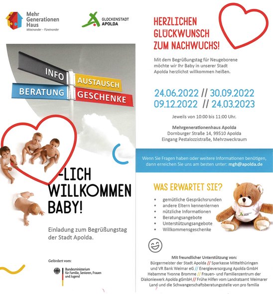 Flyer Begrüßugstag