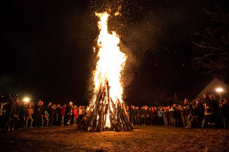 MDR Osterfeuer in Apolda (Quelle: MDR Jump / Hagen Wolf)