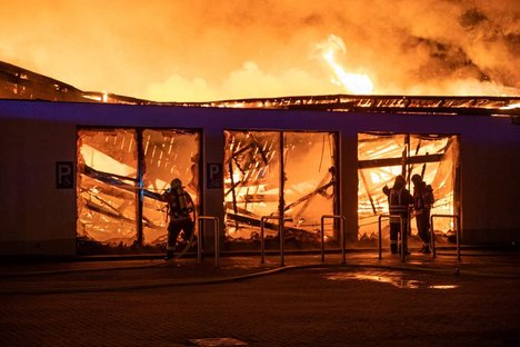 Großbrand Aldi-Markt