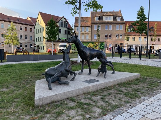 Dobermann-Denkmal neuer Standort 2020