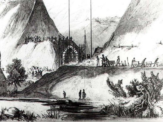 Viadukt um 1845